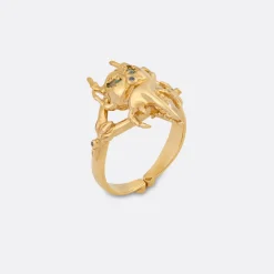 Carolina Curado Long Horn Mini Beetle Ring>Woman Jewellery & Watches