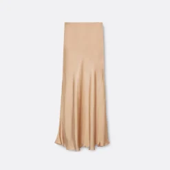 A LINE Midi Bias-Cut Satin Skirt>Woman Skirts & Shorts