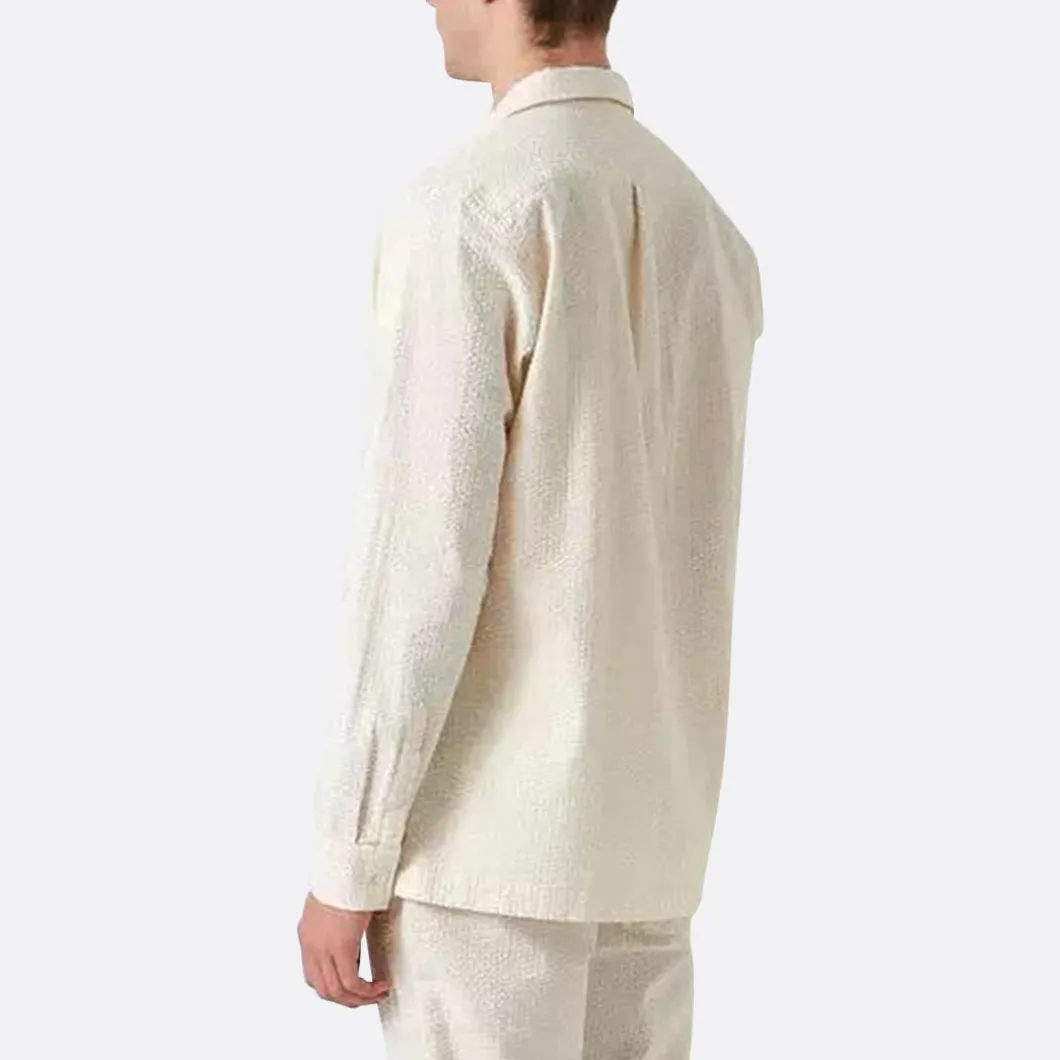 Edmmond Studios Murano Seersucker Shirt>Man Shirts & Polos