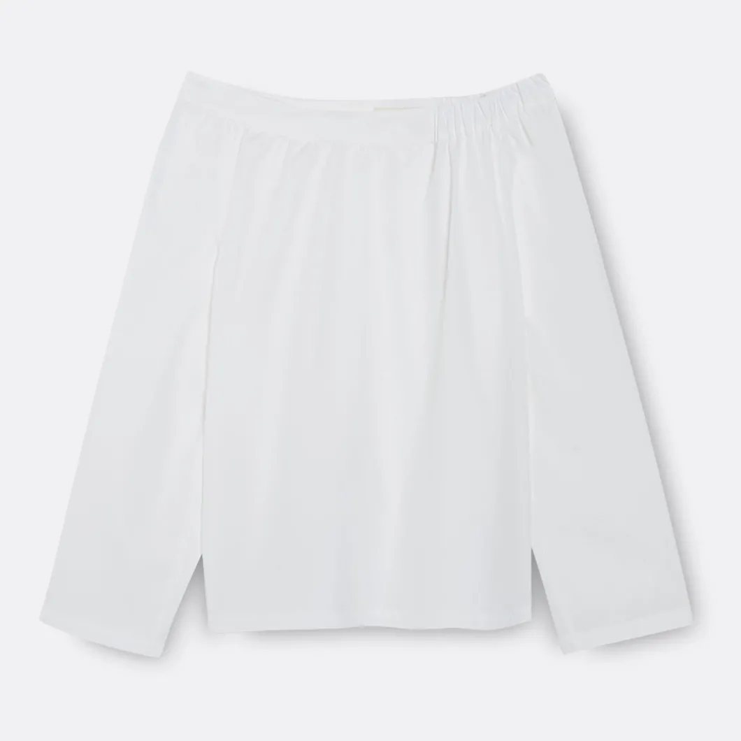 A LINE Off-Shoulder Popeline Blouse>Woman Blouses & Shirts