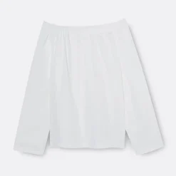 A LINE Off-Shoulder Popeline Blouse>Woman Blouses & Shirts