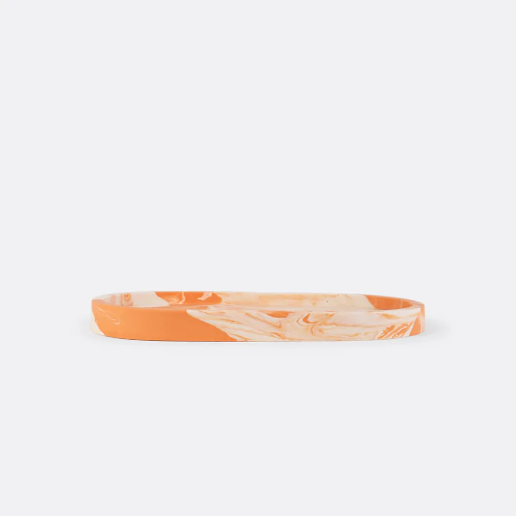 Crida Peaches And Cream Oval Tray>Man Home Accessories