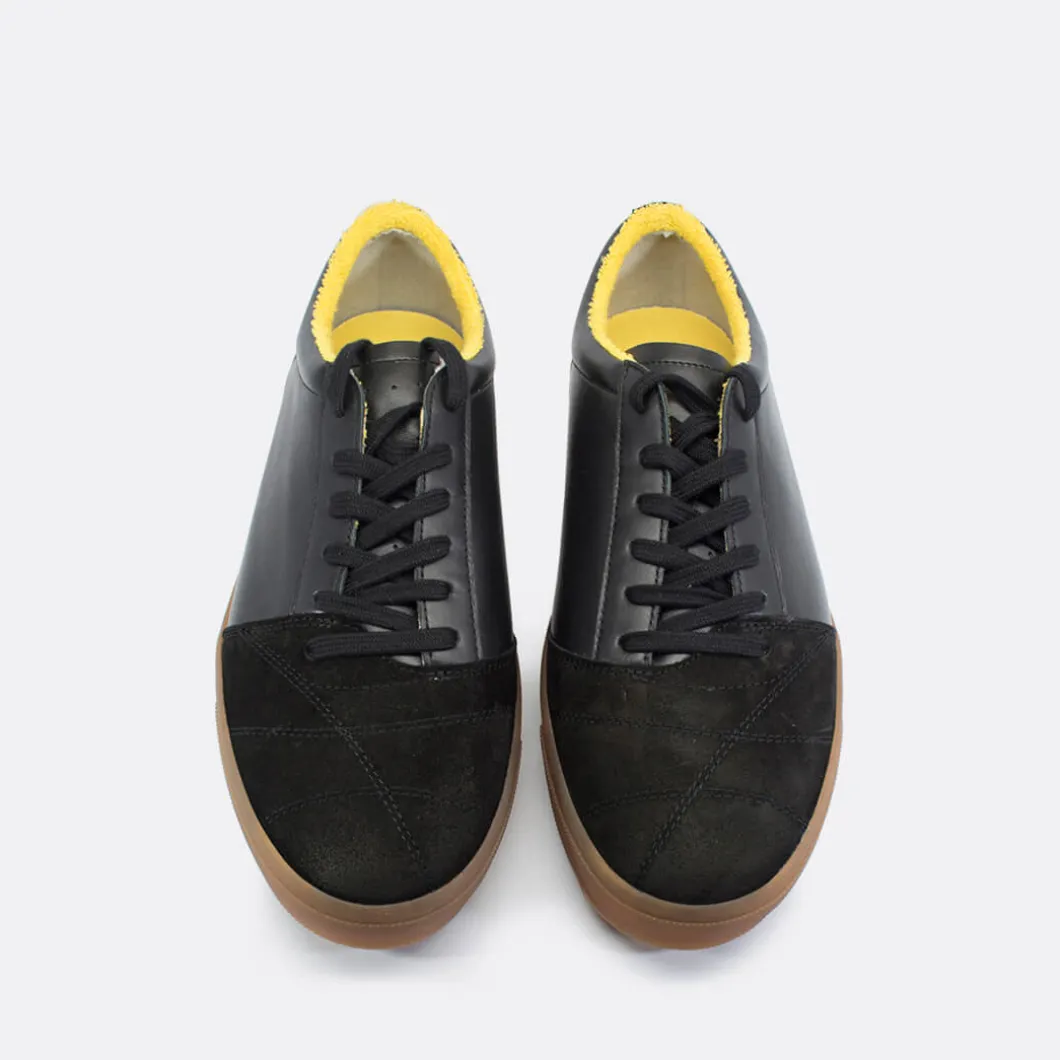 Hypnotic Yellow Retro Low-Top Sneakers>Man Sneakers