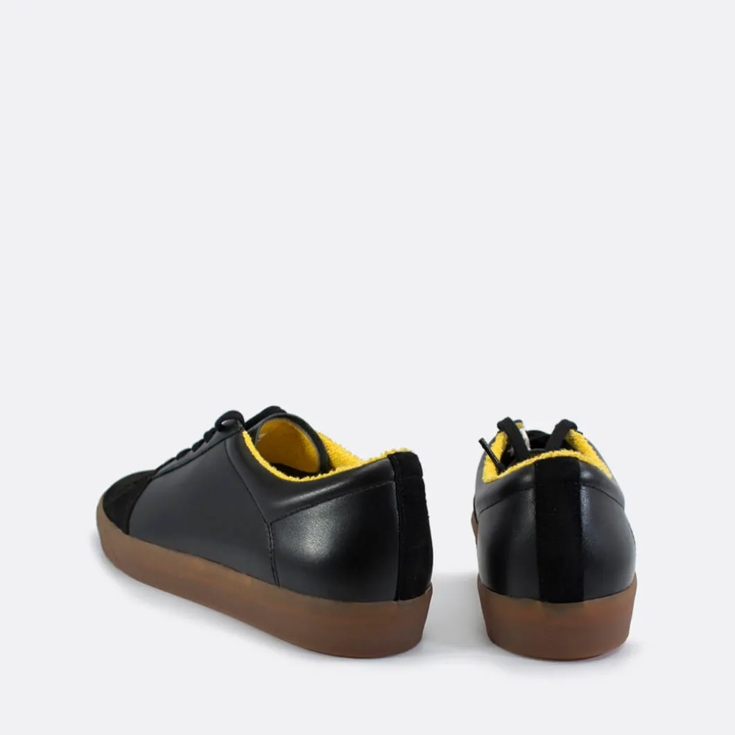 Hypnotic Yellow Retro Low-Top Sneakers>Man Sneakers