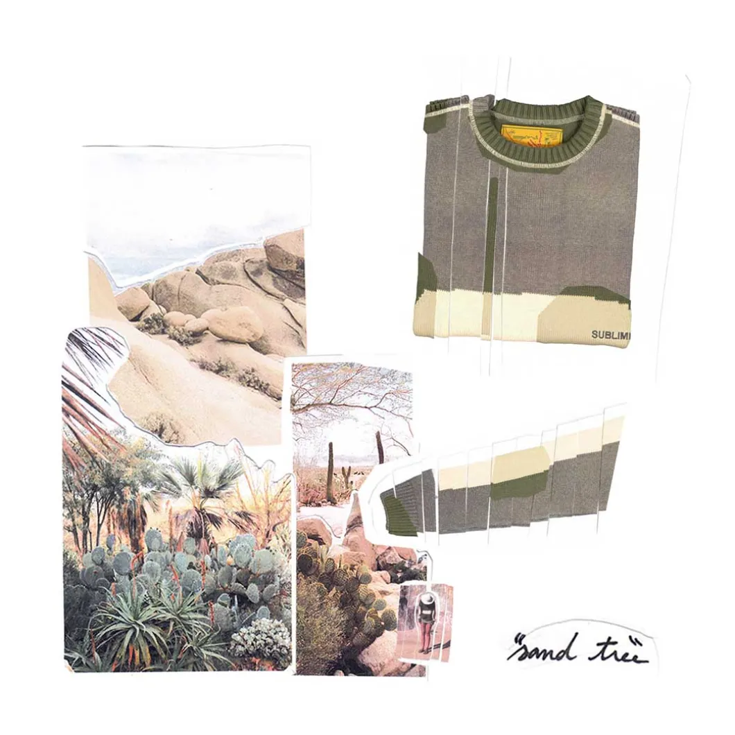 Sublime Sand Tree Knit>Man Sweaters
