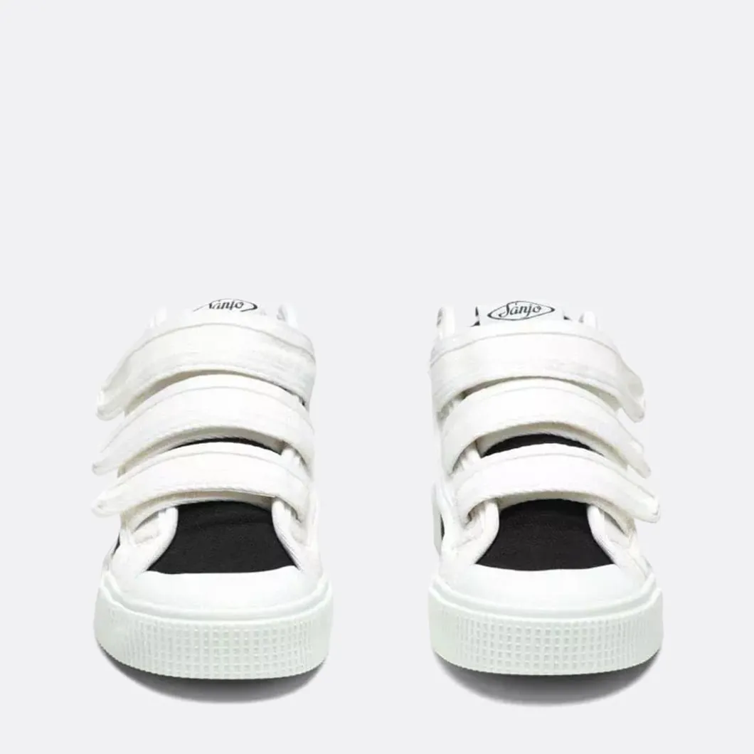 Sanjo Kids V100 Black & White>Woman Sneakers