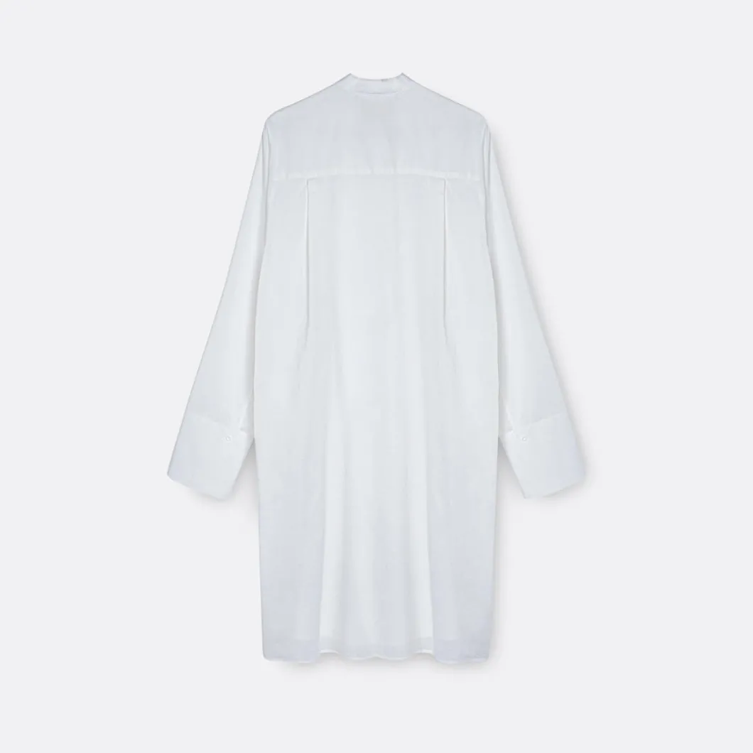 A LINE See-Through Bib-Panel Shirt>Woman Blouses & Shirts