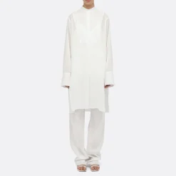 A LINE See-Through Bib-Panel Shirt><noscript><img width=
