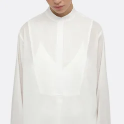 A LINE See-Through Bib-Panel Shirt><noscript><img width=