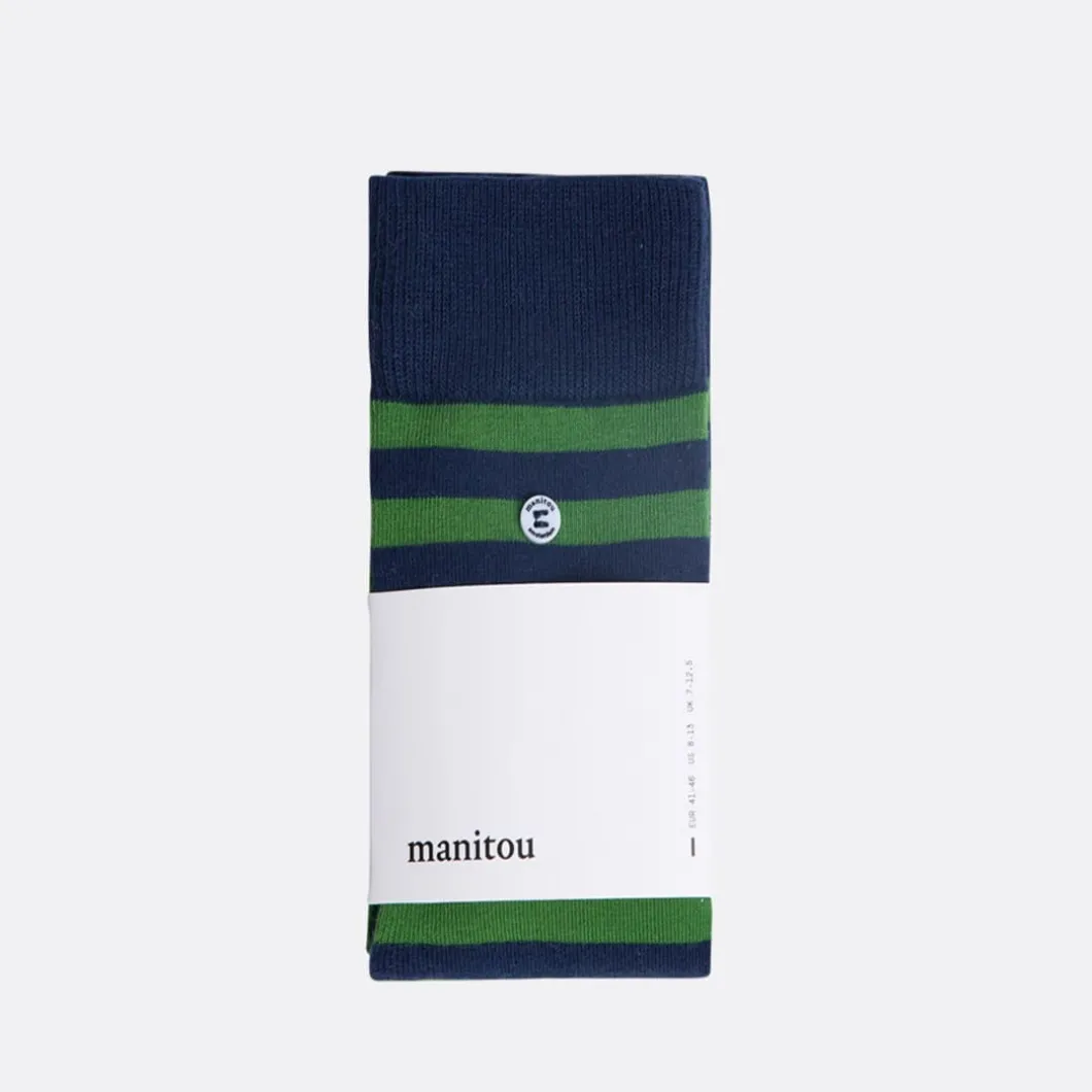 Manitou Amsterdam Stripe Affairs Juniper Socks>Woman Socks
