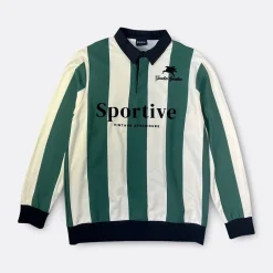 Goodies Sportive Striped Retro Polo>Woman Blouses & Shirts