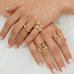 Carolina Curado Twisted Stones Ring>Woman Jewellery & Watches