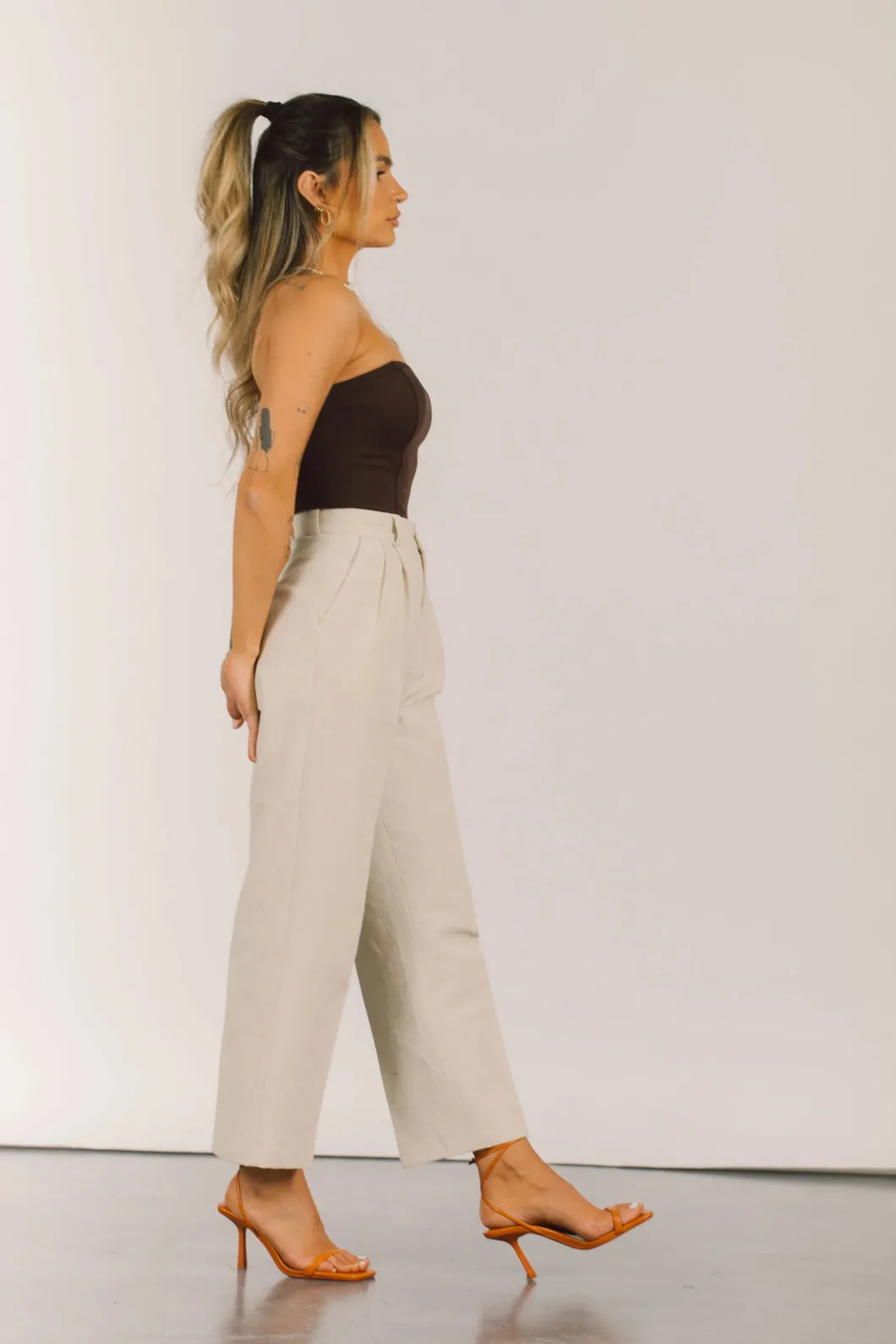 Guaja Vanilla Straight Fit Pants>Woman Trousers