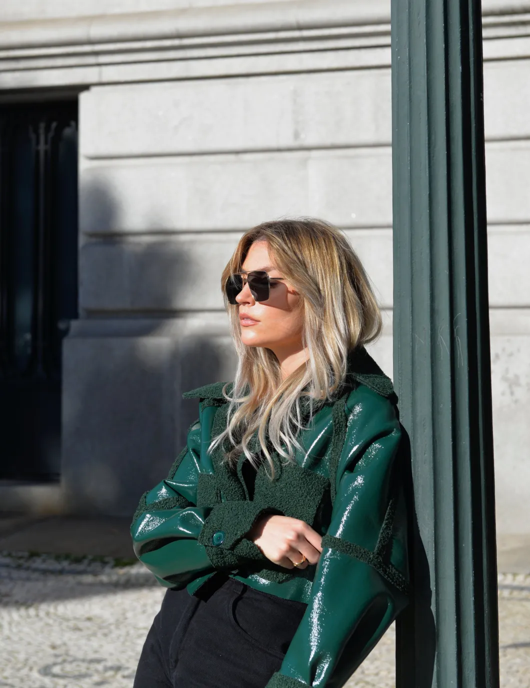 Guaja Vinyl Curly Coat>Woman Jackets & Coats