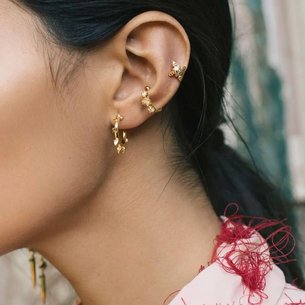 Carolina Curado 3 Zircons Earcuff>Woman Jewellery & Watches